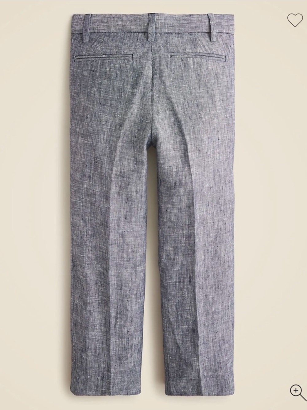 NWT- NEW Crew Crewcuts Boys' Lightweight Gray linen Suit Jacket & Pants Set - Picture 8 of 9